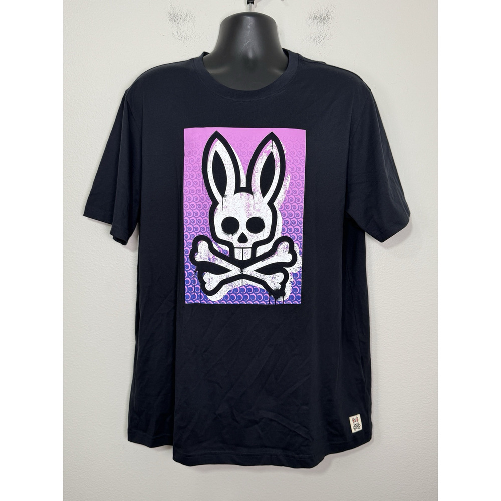 Psycho Bunny Rawson T-Shirt Short Sleeve Graphic Crew Neck, 7/ XL-2XL